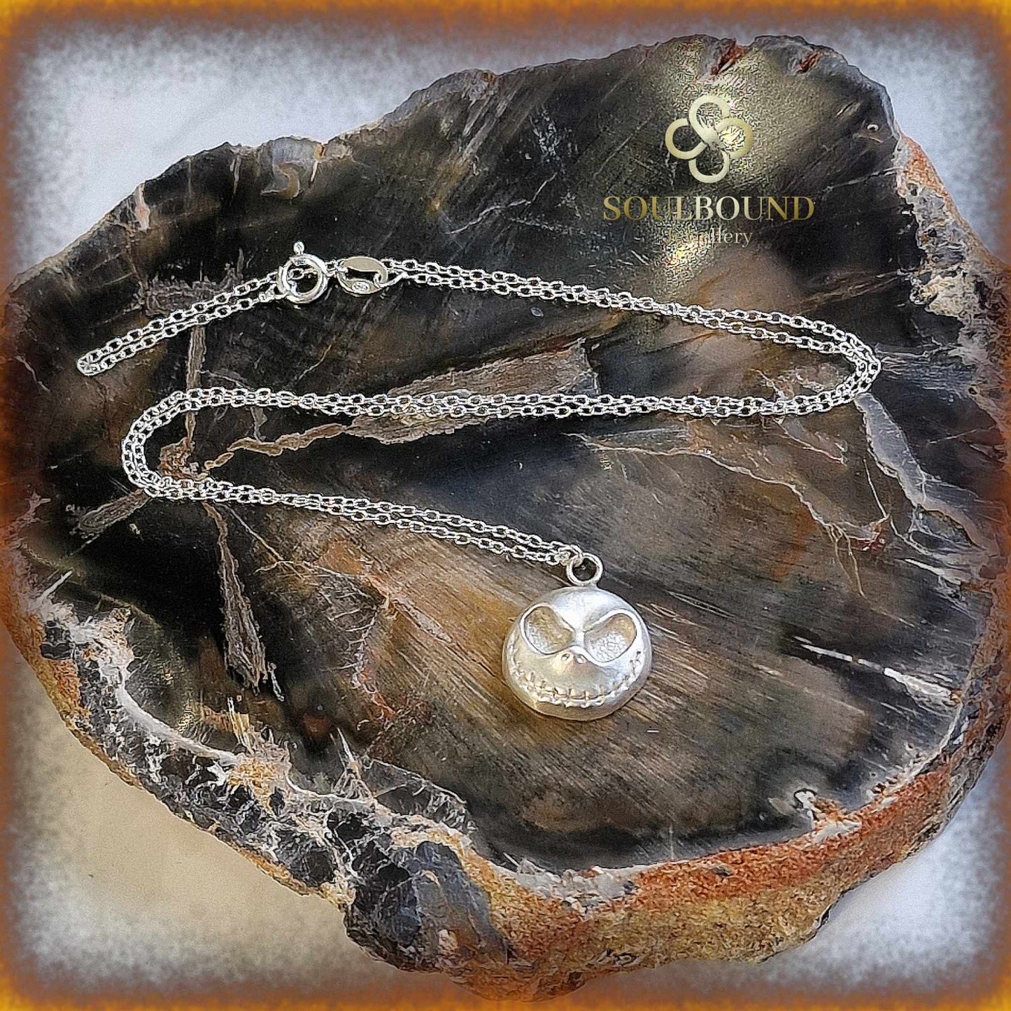 Skeleton Face Necklace