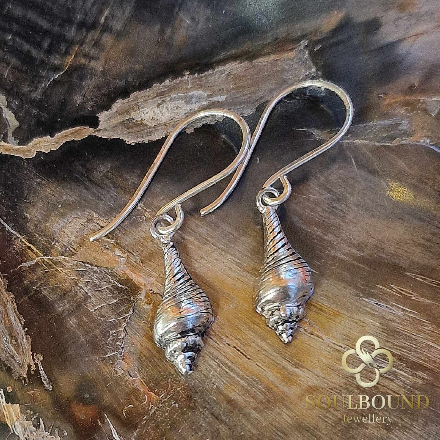 Fine Silver Shell Earrings