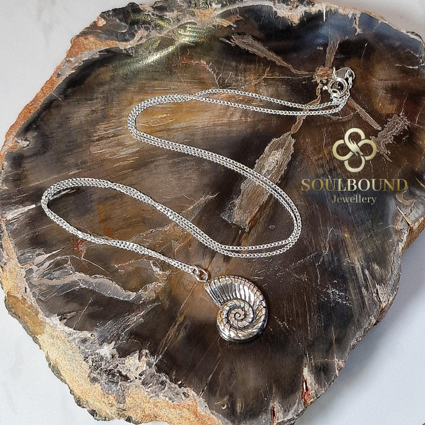 Fine Silver Shell Necklace