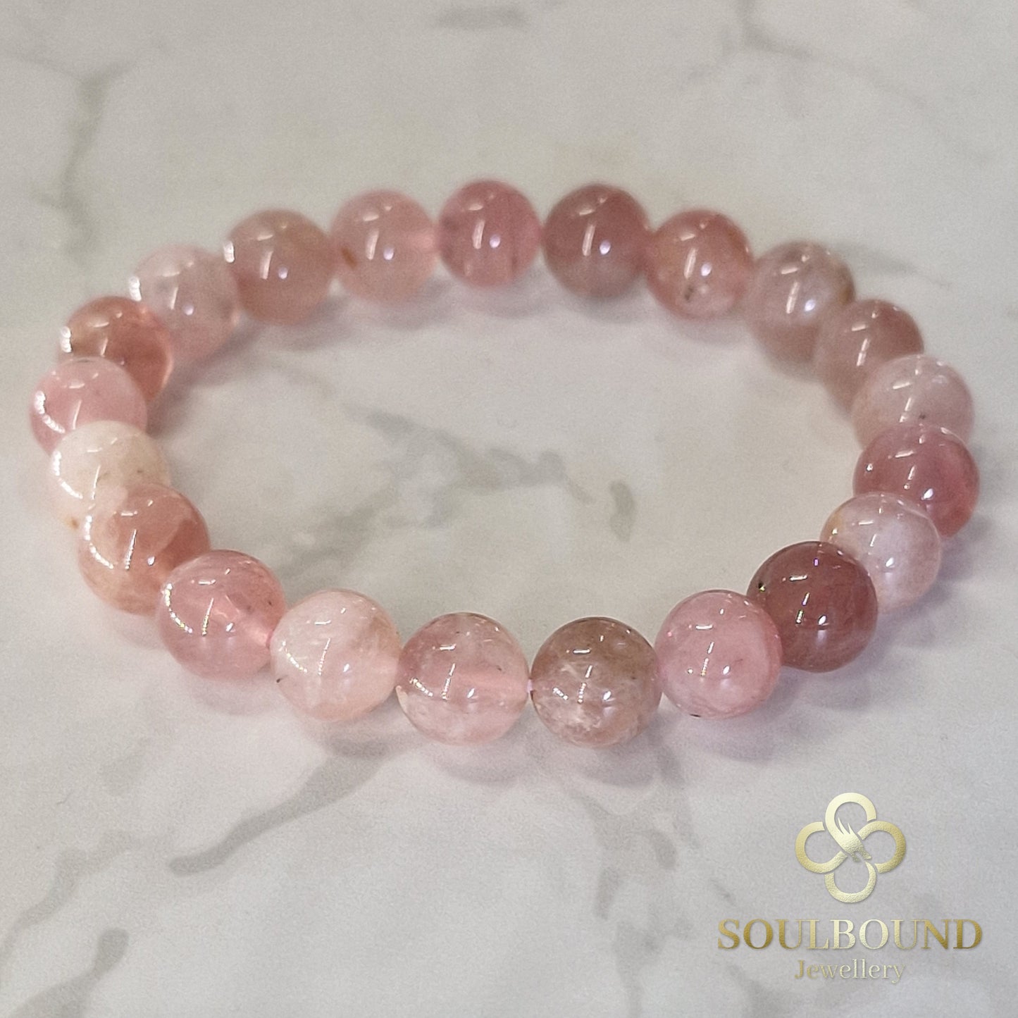 Madagascan Rose Quartz Crystal Bracelet