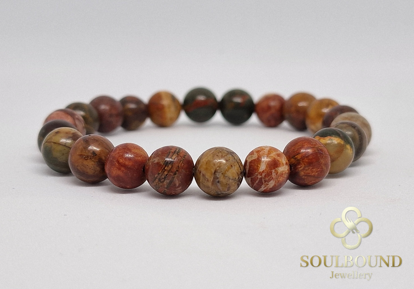 Cherry Jasper Crystal Bracelet
