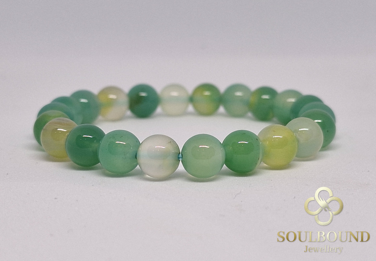 Apple Agate Crystal bracelet