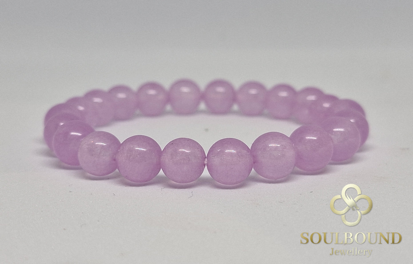 Lavender Chalcedony Crystal Bracelet (dyed)