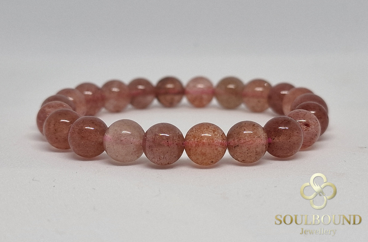 Strawberry Quartz Crystal Bracelet