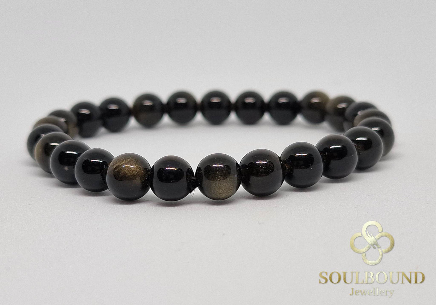 Gold Obsidian Crystal Bracelet