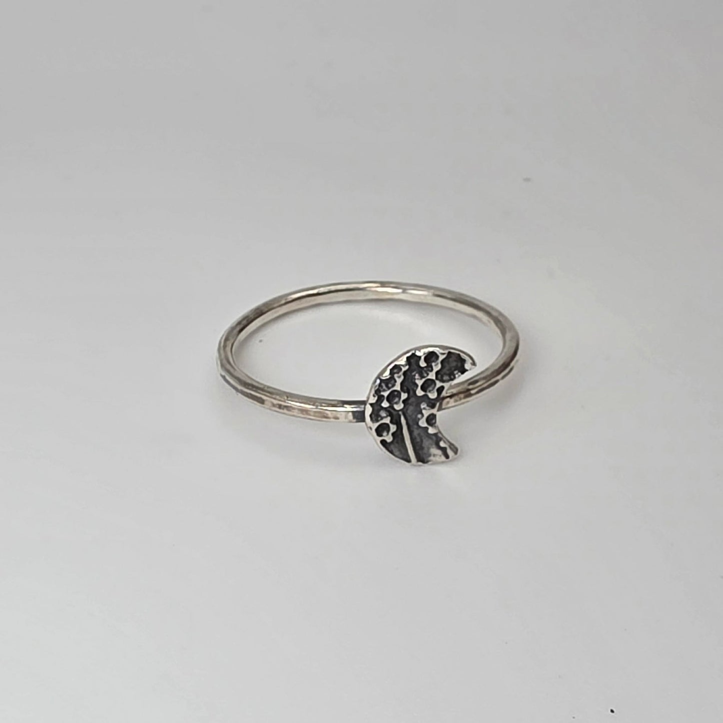 Silver Moon Ring