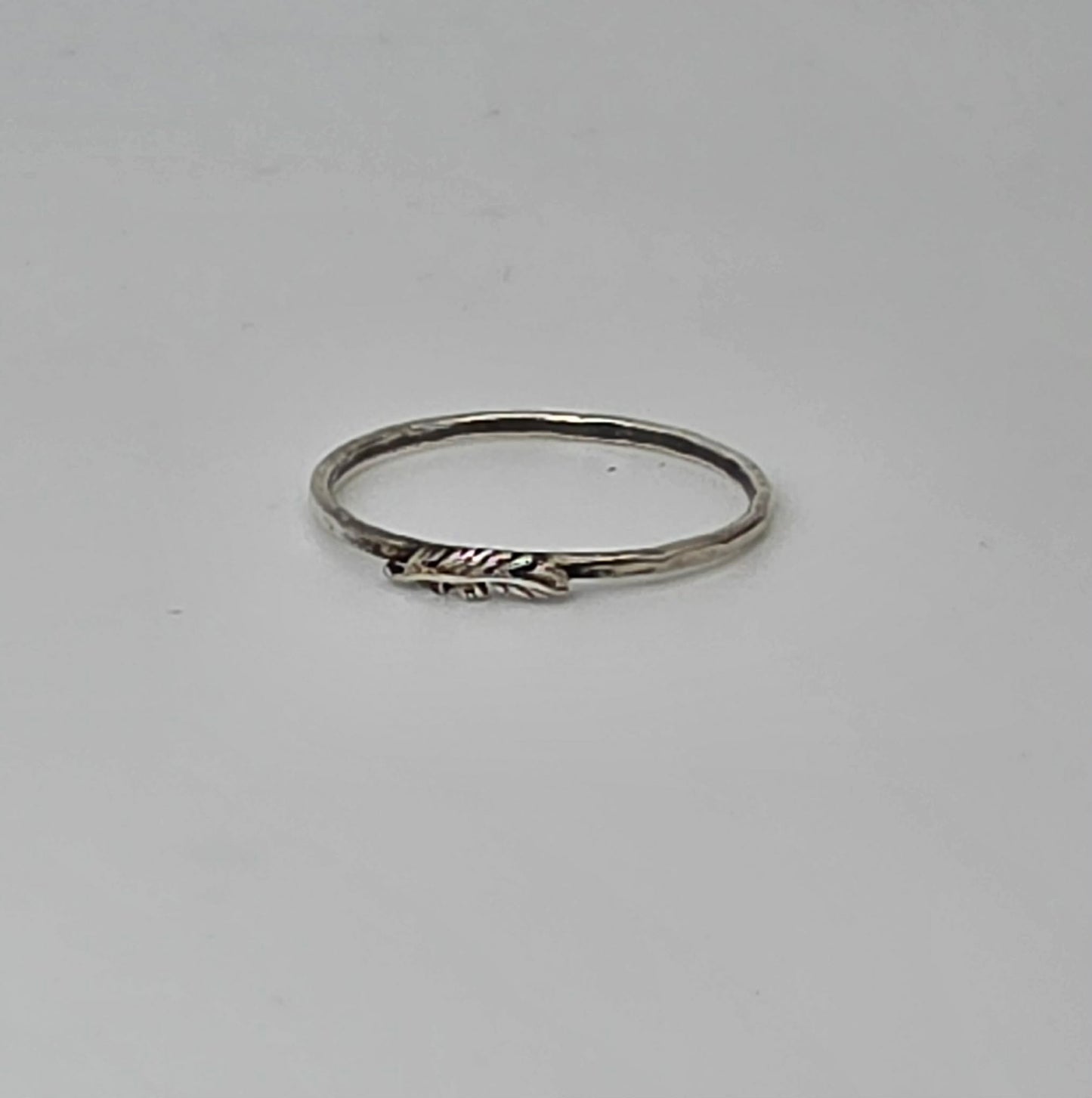 Silver Feather Ring