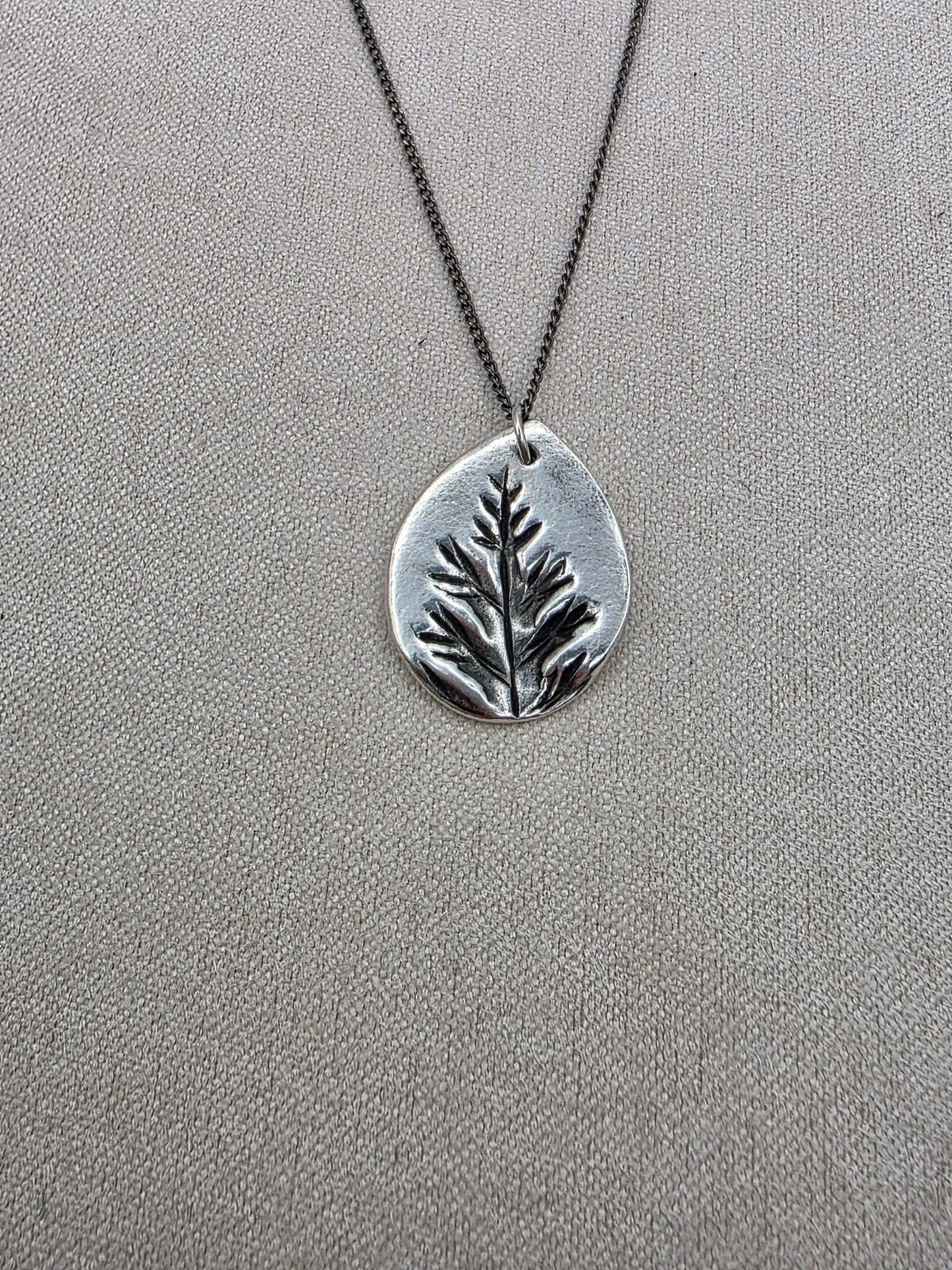 Fern Print Necklace