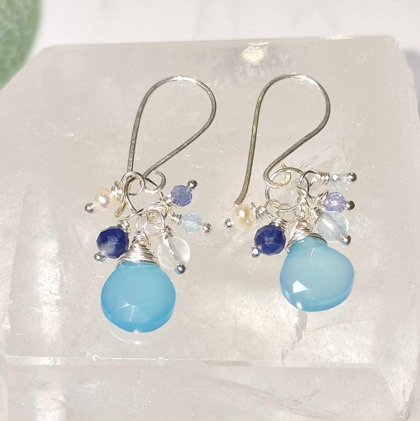 Sterling Silver Beaded Earings