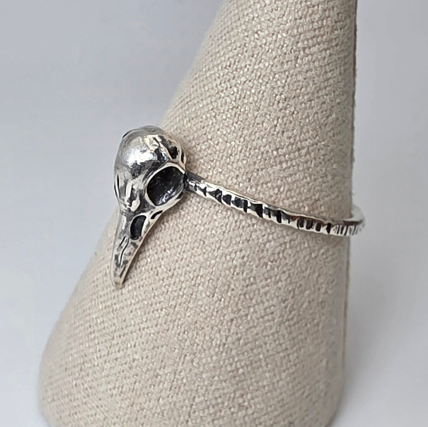 Crow Skull Ring