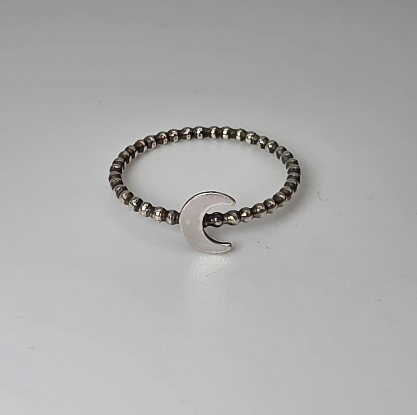 Silver Moon Ring