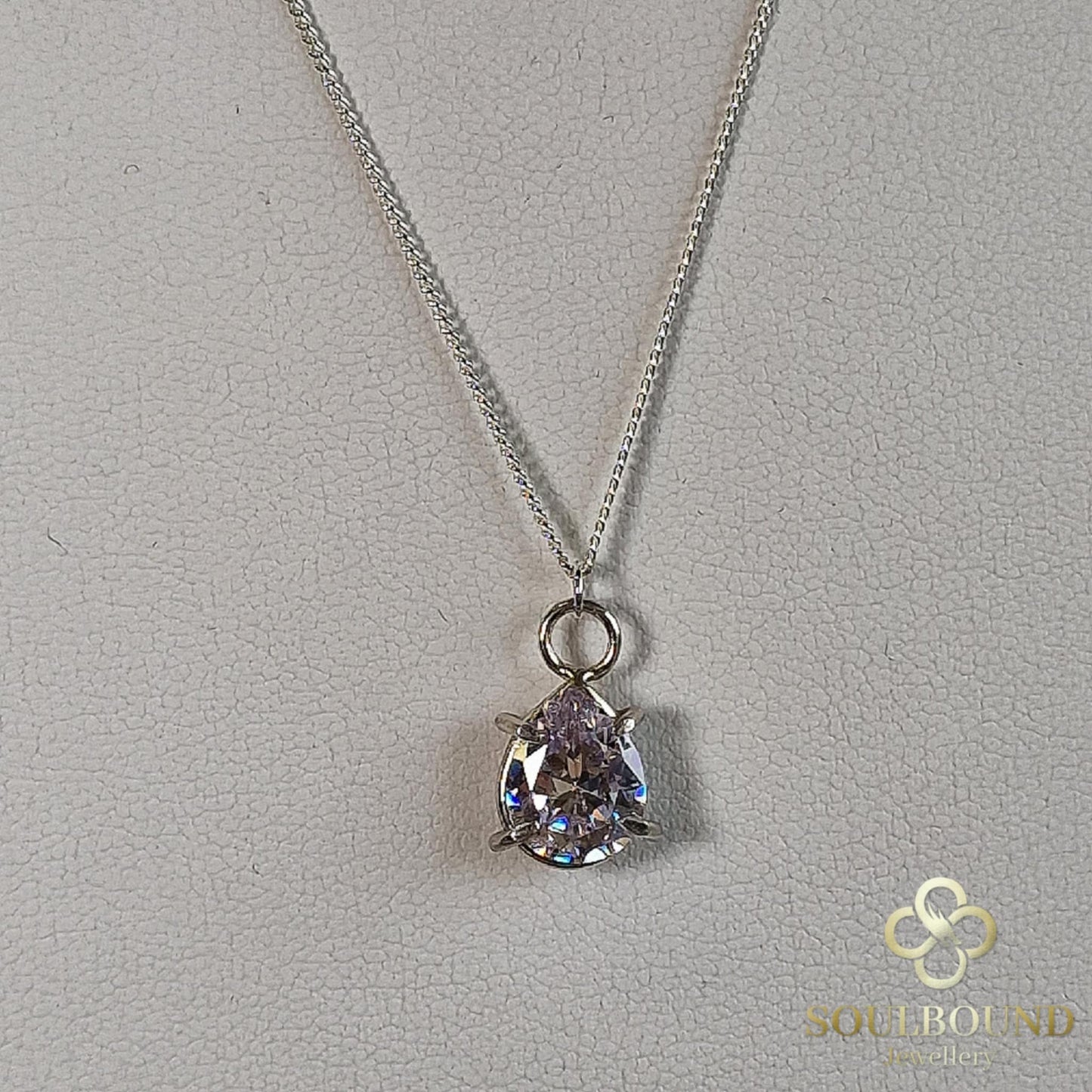 Sterling Silver Pear Necklace