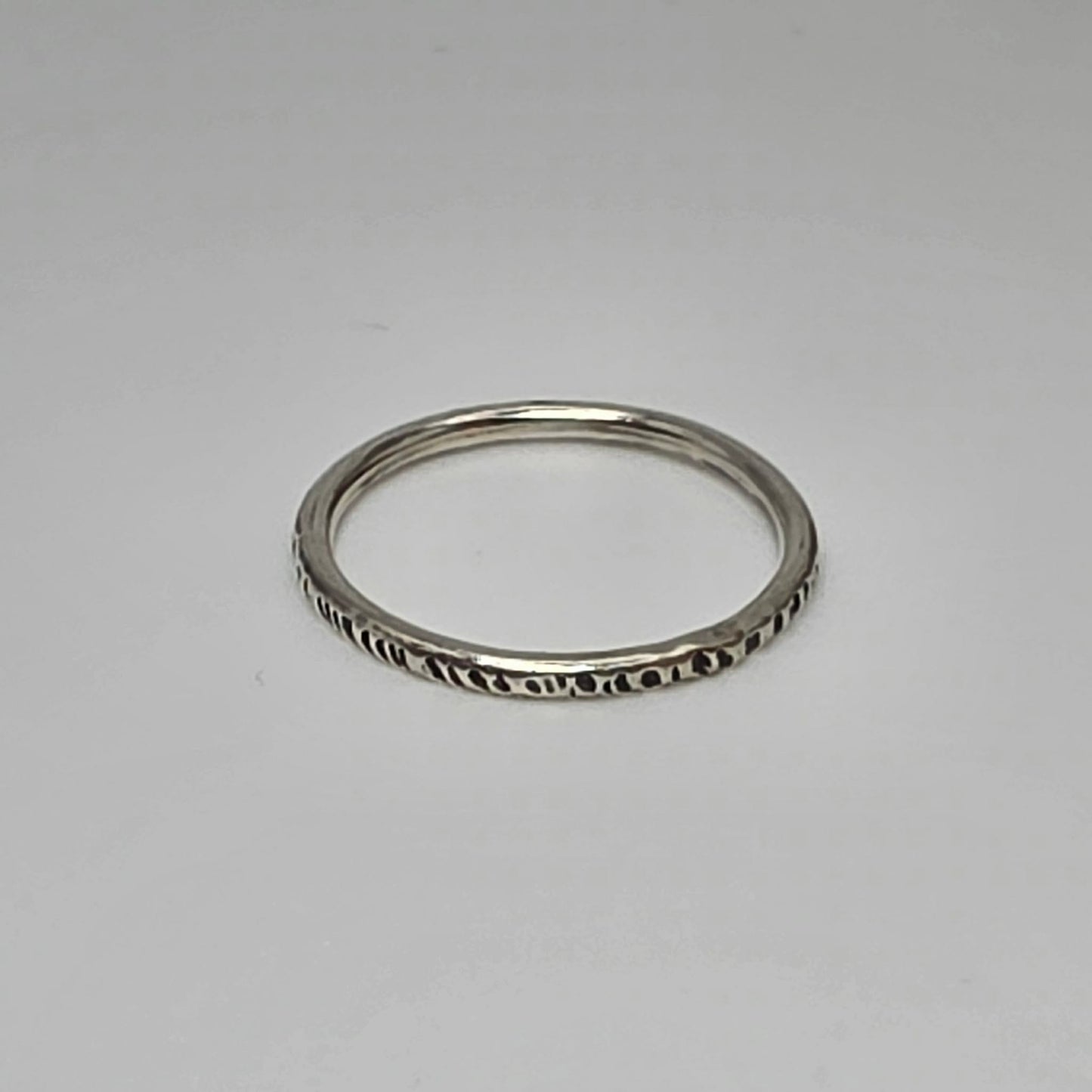 Silver Hammered Ring
