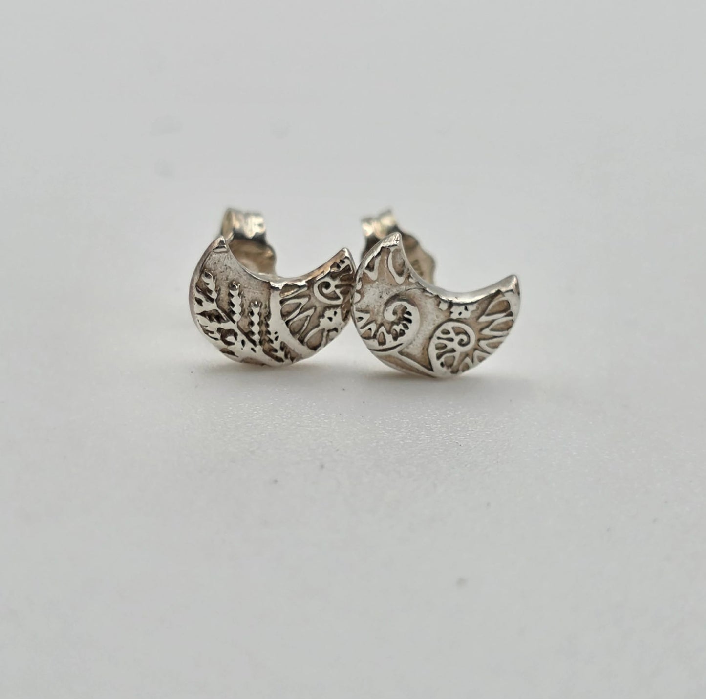 Silver Moon Earrings