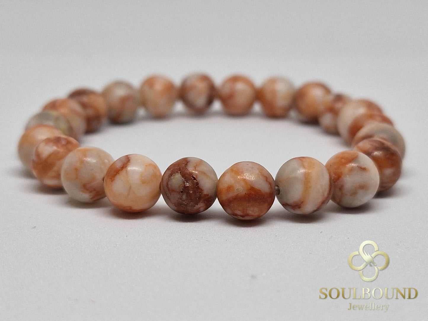 Red Network Jasper Crystal Bracelet