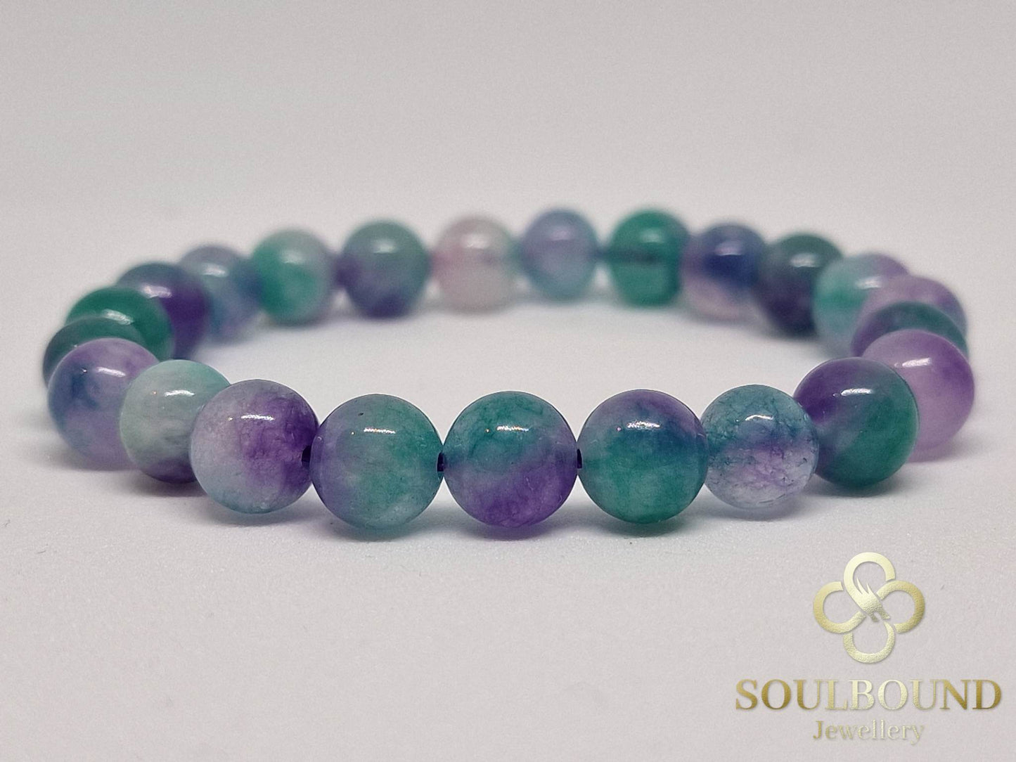 Vanilla Chalcedony (Dyed) Crystal Bracelet