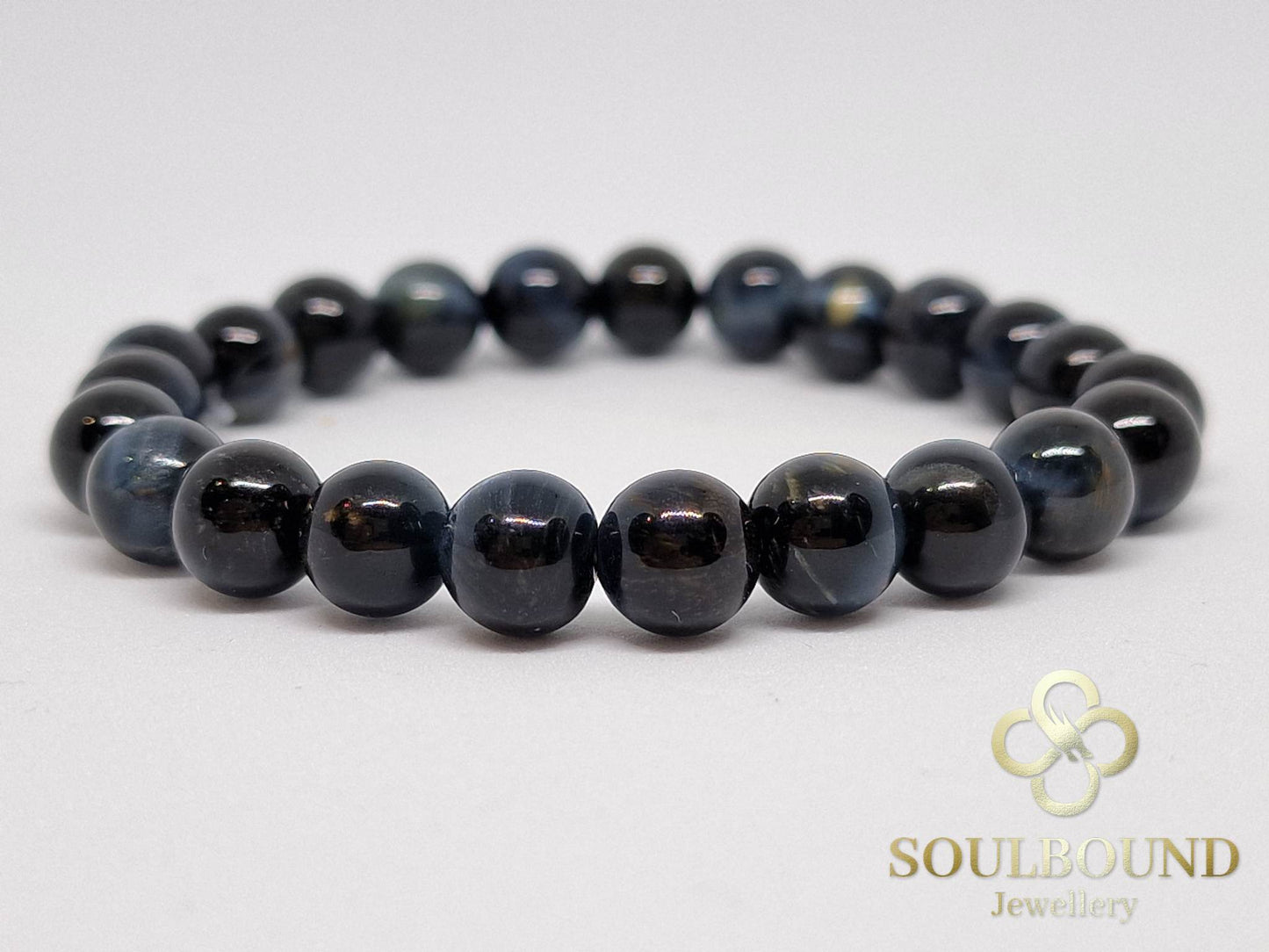 Blue Tigers Eye Crystal Bracelet