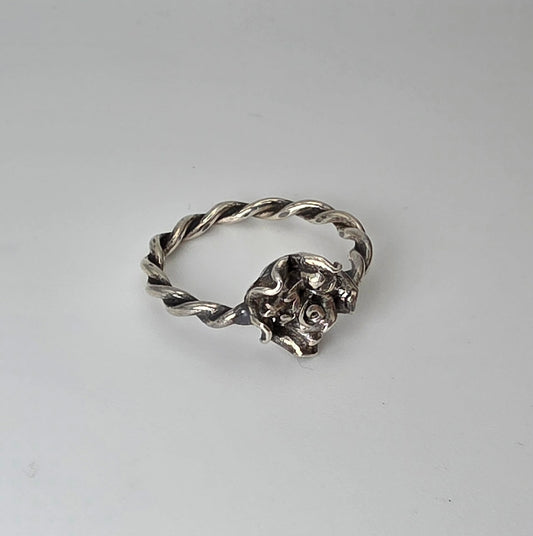 Silver Rose Ring