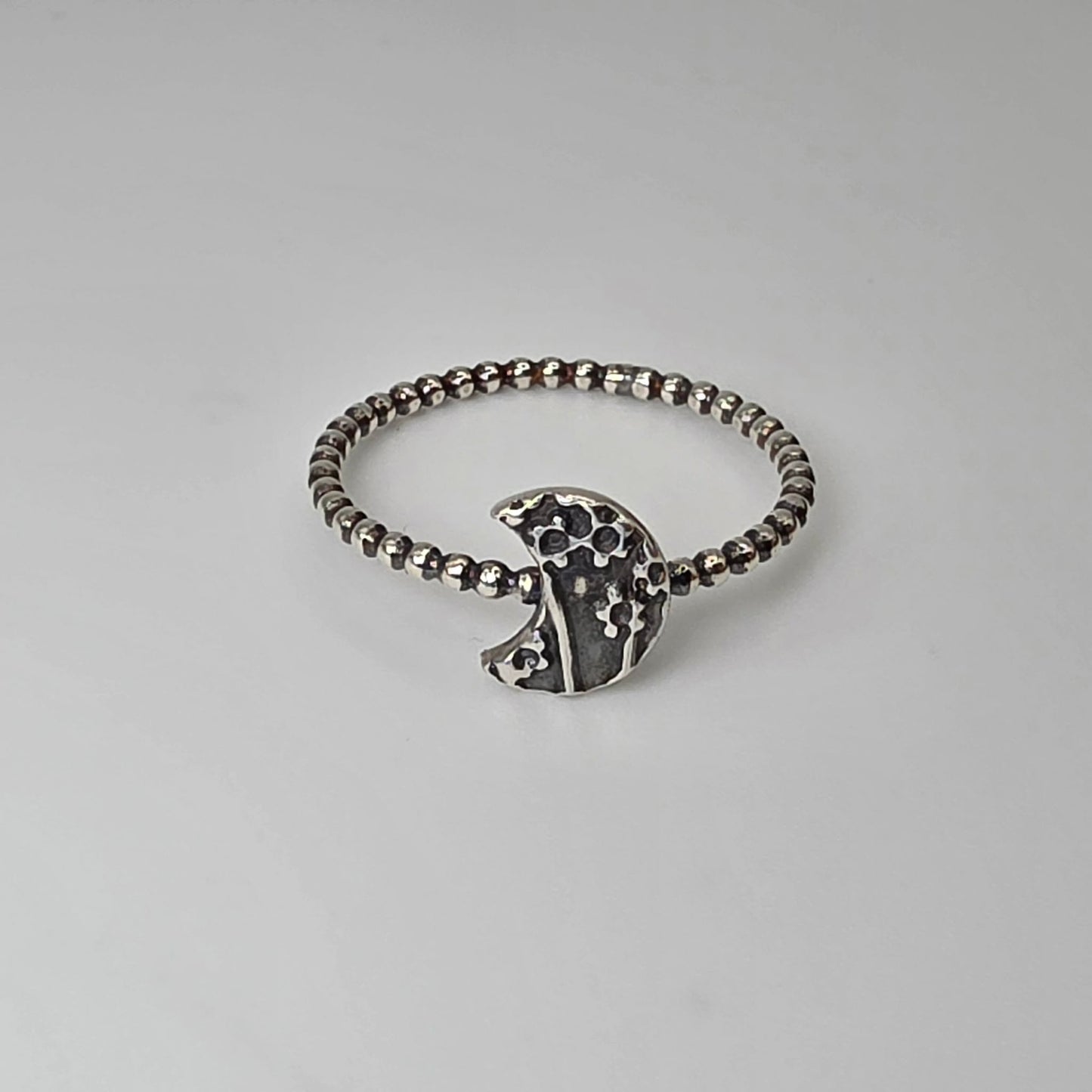 Silver Moon Ring