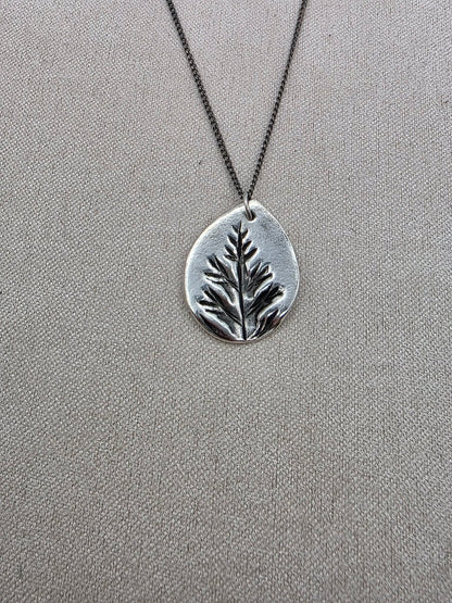 Fern Print Necklace