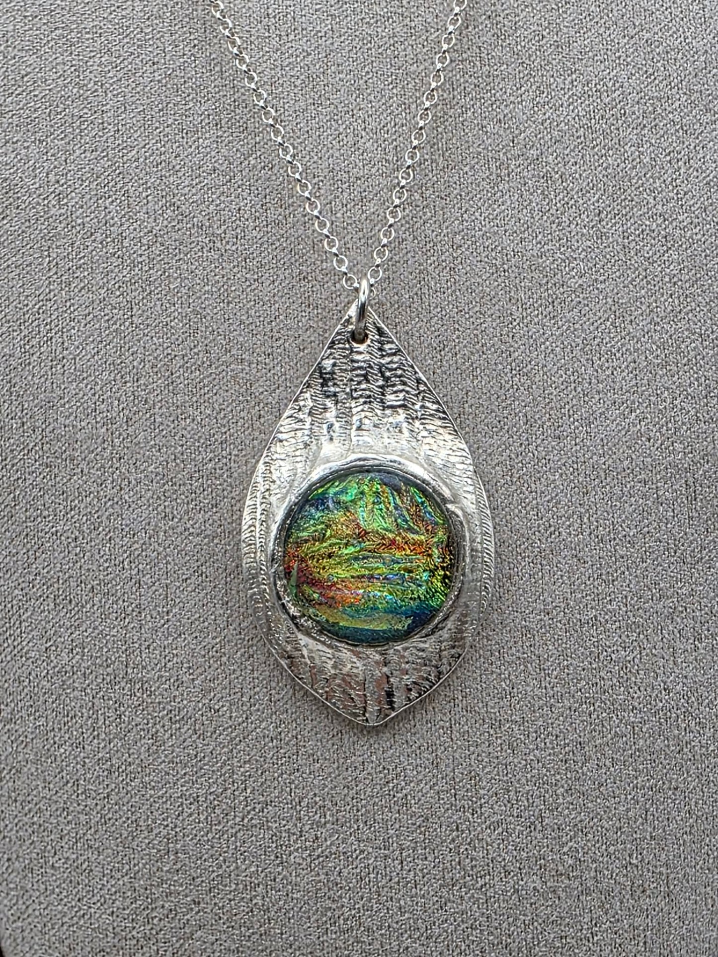 Dichroic Glass Necklace