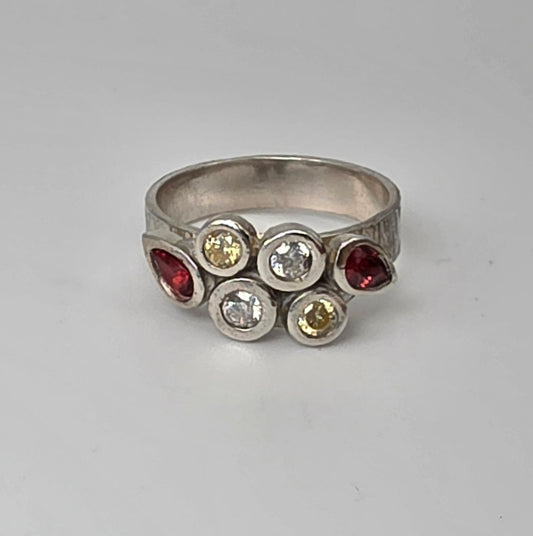 Gem Cluster Ring