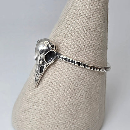 Crow Skull Ring
