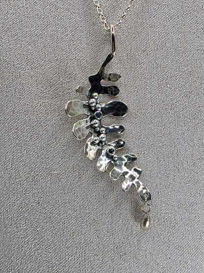 Sterling Silver Fern Necklace (Waterfall's Kiss)