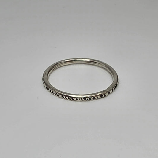 Silver Hammered Ring