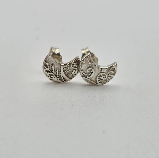 Silver Moon Earrings